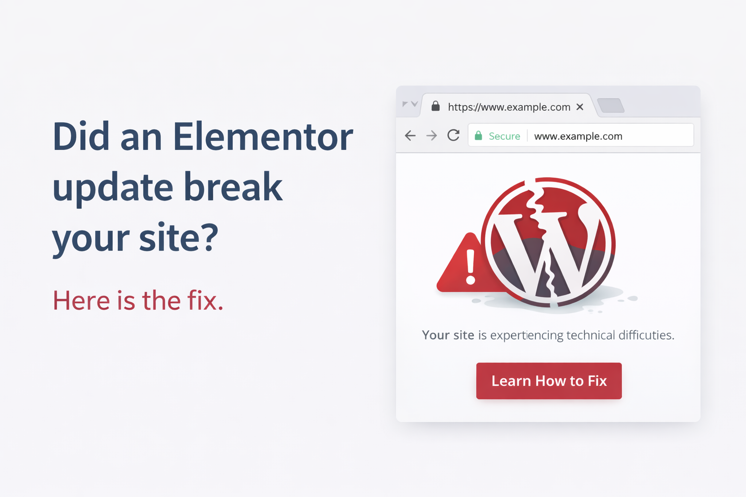 Fixing Elementor Design Broken after update