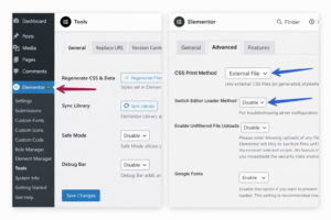 Fixing broken Elementor design after update