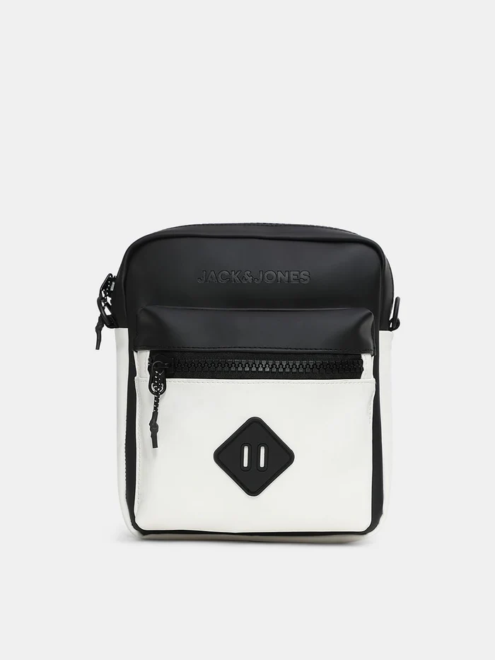 BLACK COLOUR BLOCKED SLING BAG