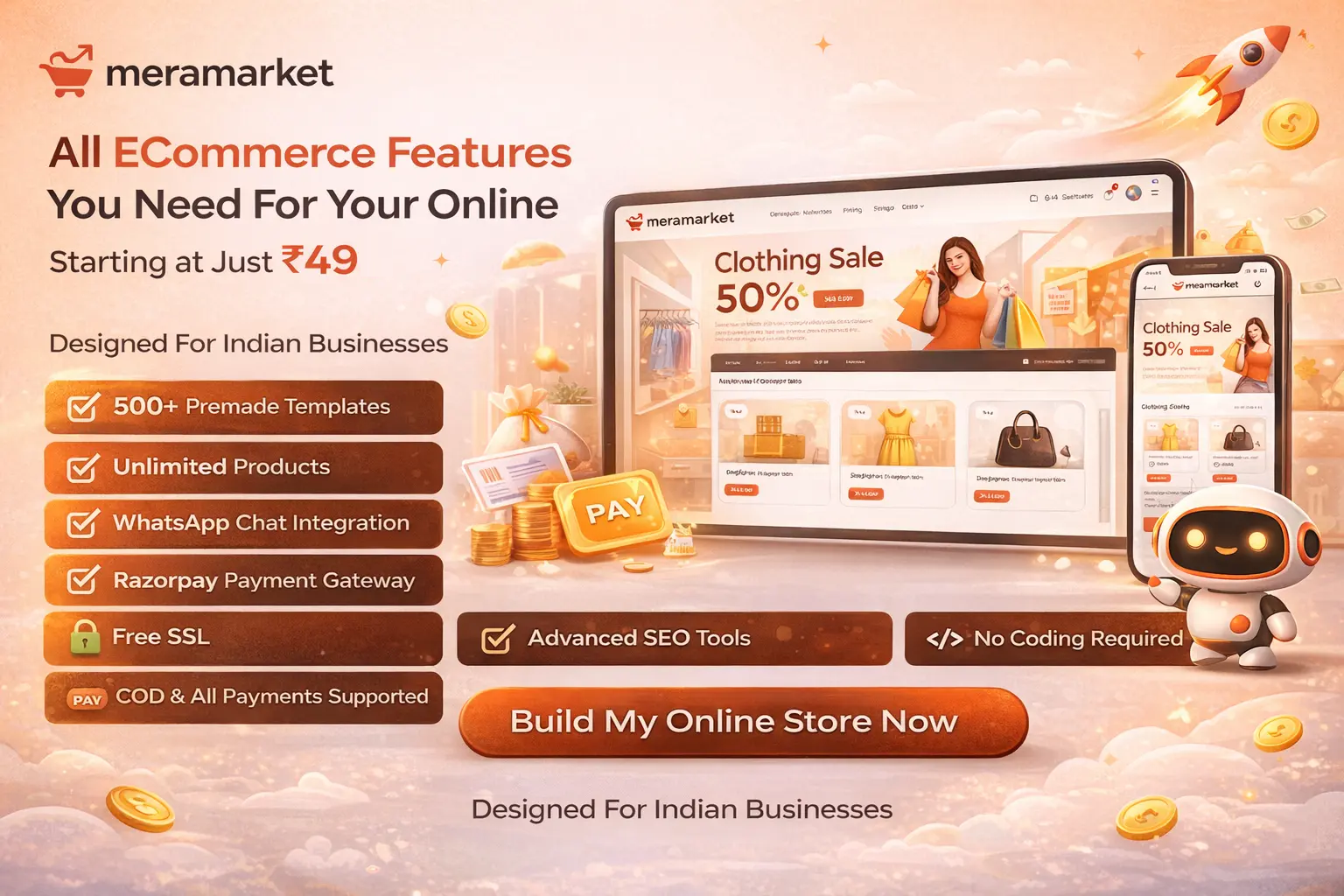 AI Website Builder India dashboard preview