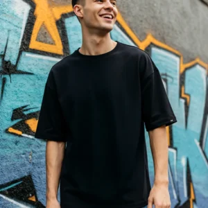 Men Black Tshirt Half Sleeves